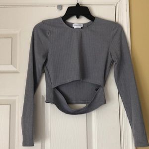 Lovers and friends grey crop top from REVOLVE